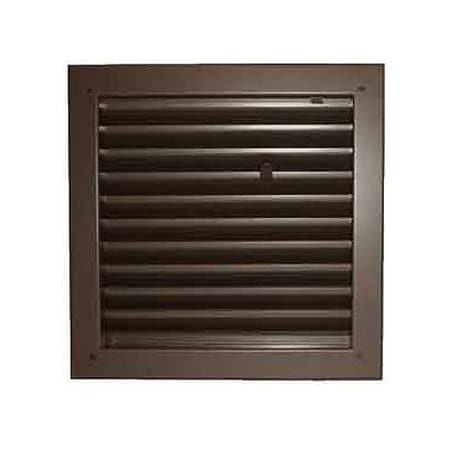 Air Louvers 1900A 18x18-B Fire-Rated Door Louver Adjustable with Fusible Link Mineral Bronze 1900A1818B